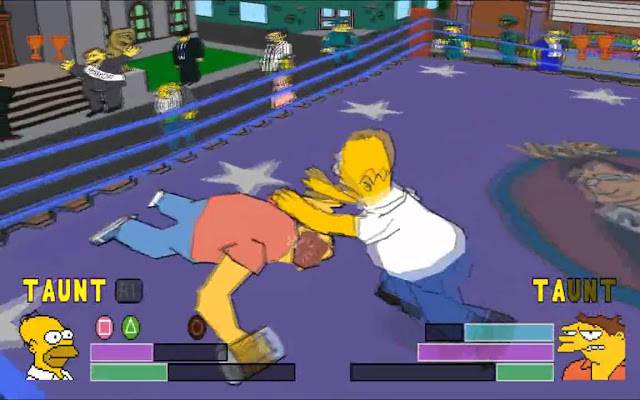 Simpsons wrestling emulator game