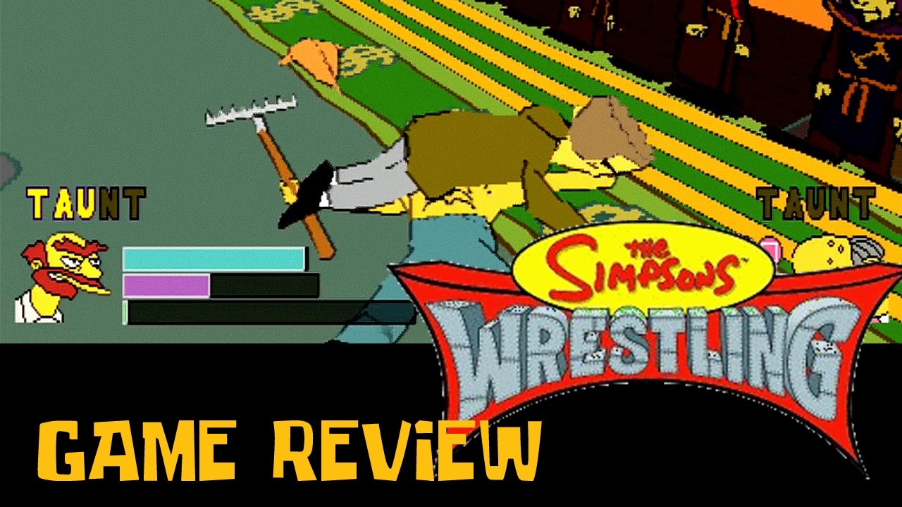 Simpsons wrestling review